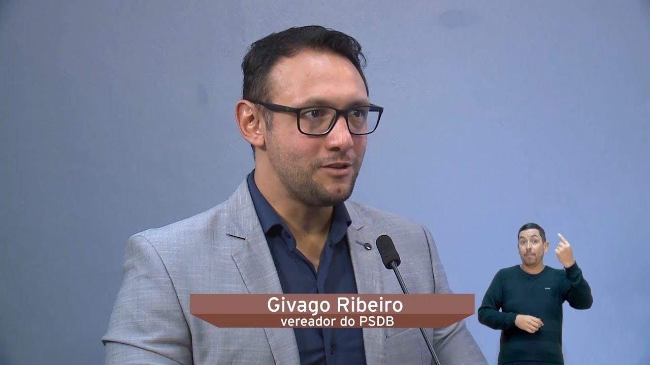 Vereador Givago Ribeiro destaca ações do mandato em entrevista à TV Câmara.